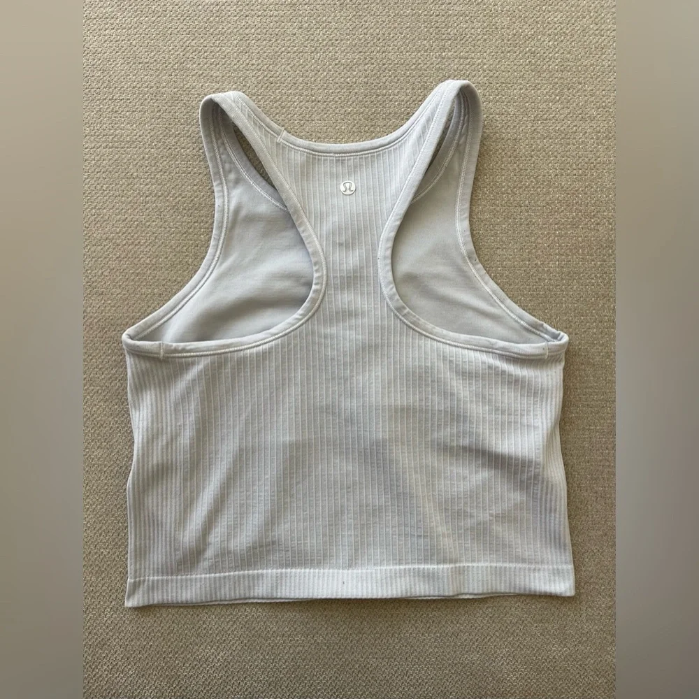 Lululemon White Longline Bra